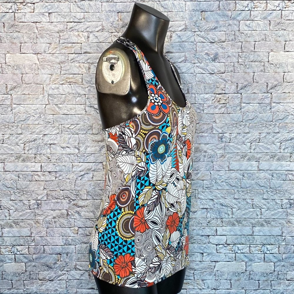 American Rag Floral Print Tank Top Racer Back Style Women's Size Small - Picture 3 of 6